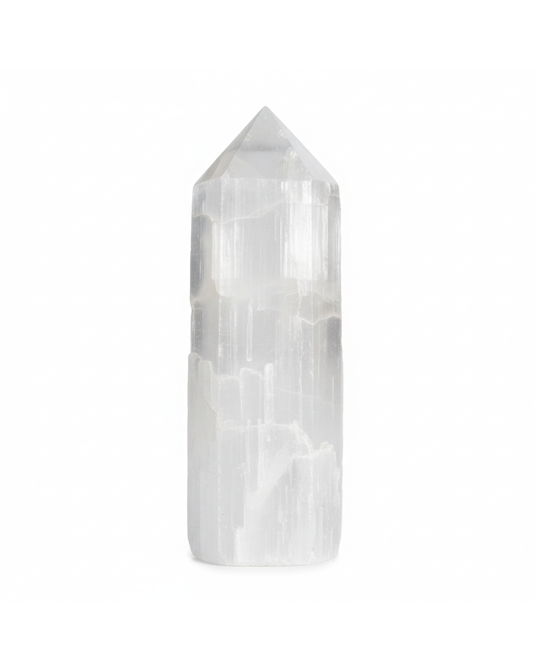 The Divine Cleanse Ritual- Selenite Polished Tower