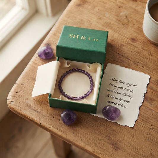 Amethyst Bracelet — Gift Boxed