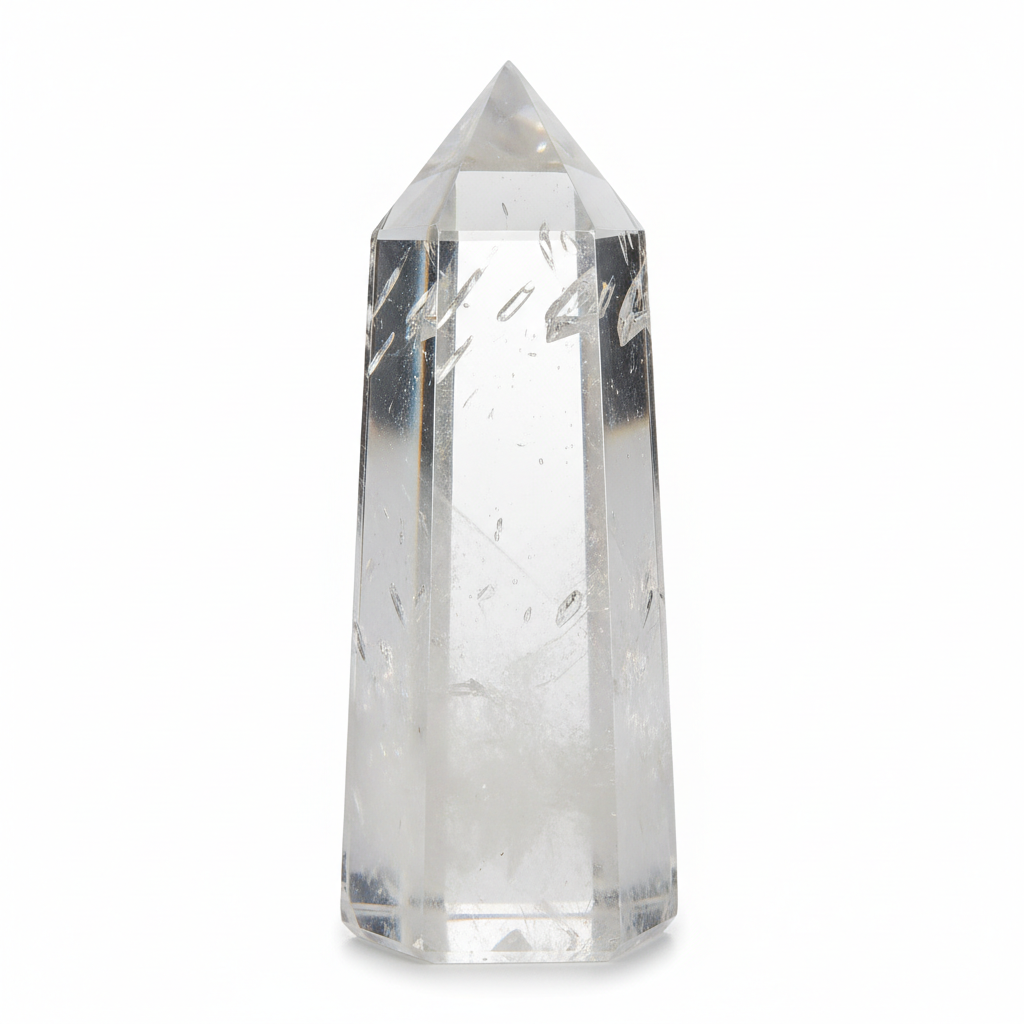 The Pure Energy Ritual- Clear quartz Polished Tower