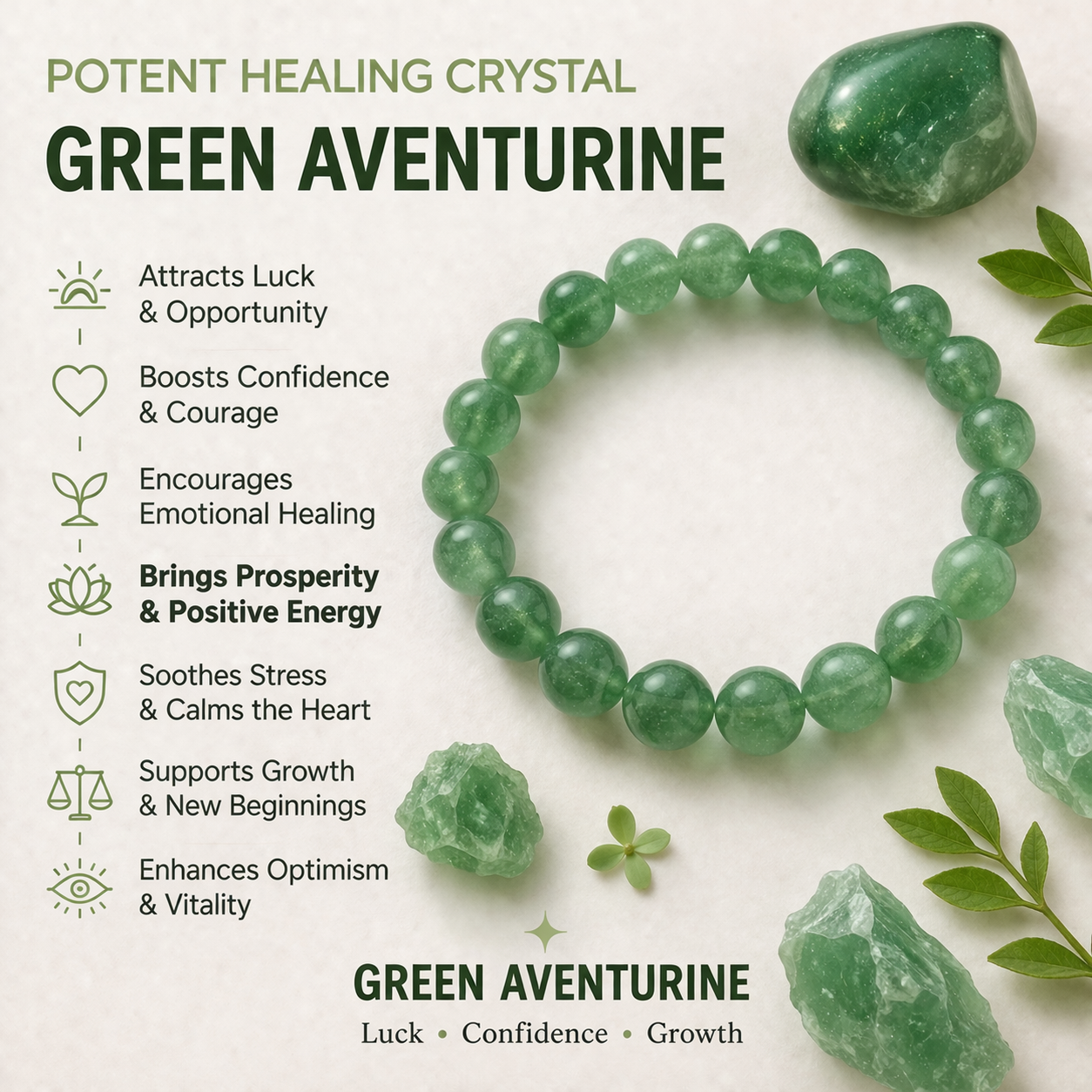 The Growth Ritual- Green Aventurine Bracelets