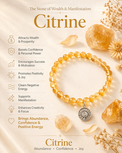 The Abundance Ritual- Citrine Bracelets