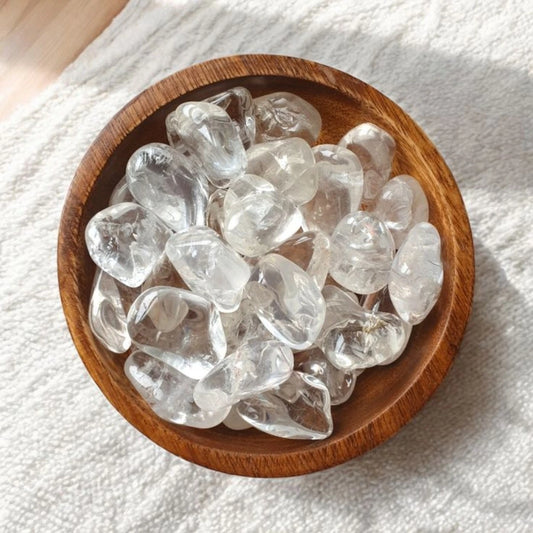 Clear quartz Tumble stones