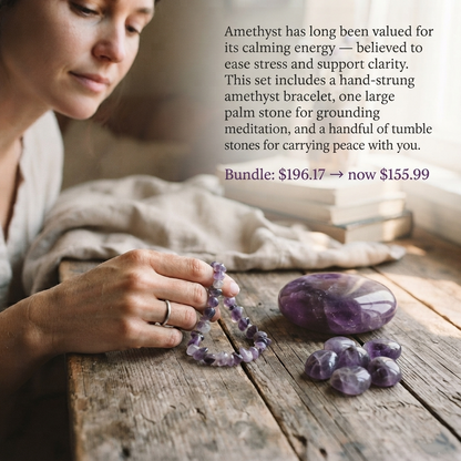 Three Essential Amethyst Pieces, One Powerful Energy Reset