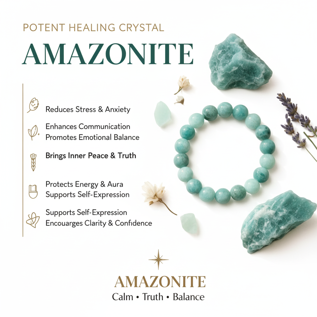 The Inner Peace Ritual- Amazonite Bracelets