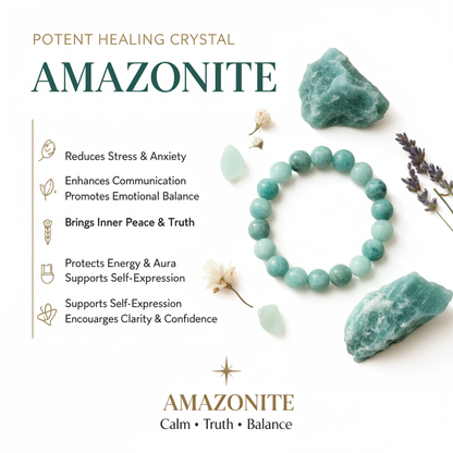 The Inner Peace Ritual- Amazonite Bracelets