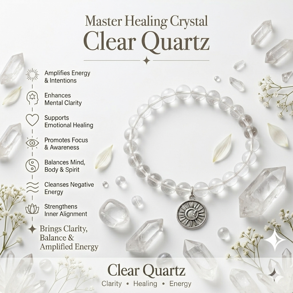 The Pure Energy Ritual- Clear Quartz Bracelets