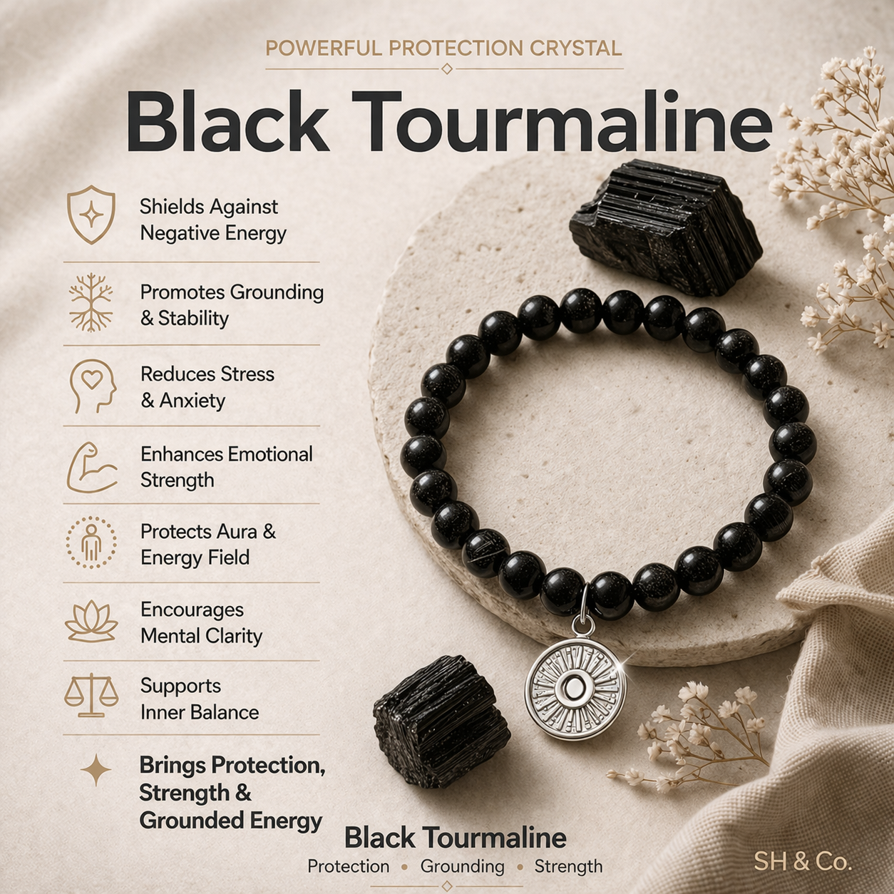 The Protection Ritual- Black Tourmaline Bracelets