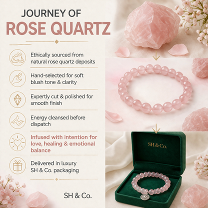 The Love Ritual- Rose Quartz Bracelets