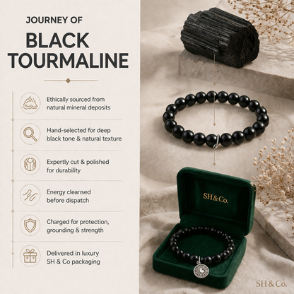 The Protection Ritual- Black Tourmaline Bracelets