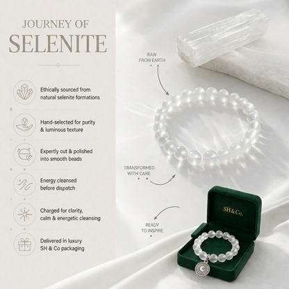 The Divine Cleanse Ritual- Selenite Bracelets