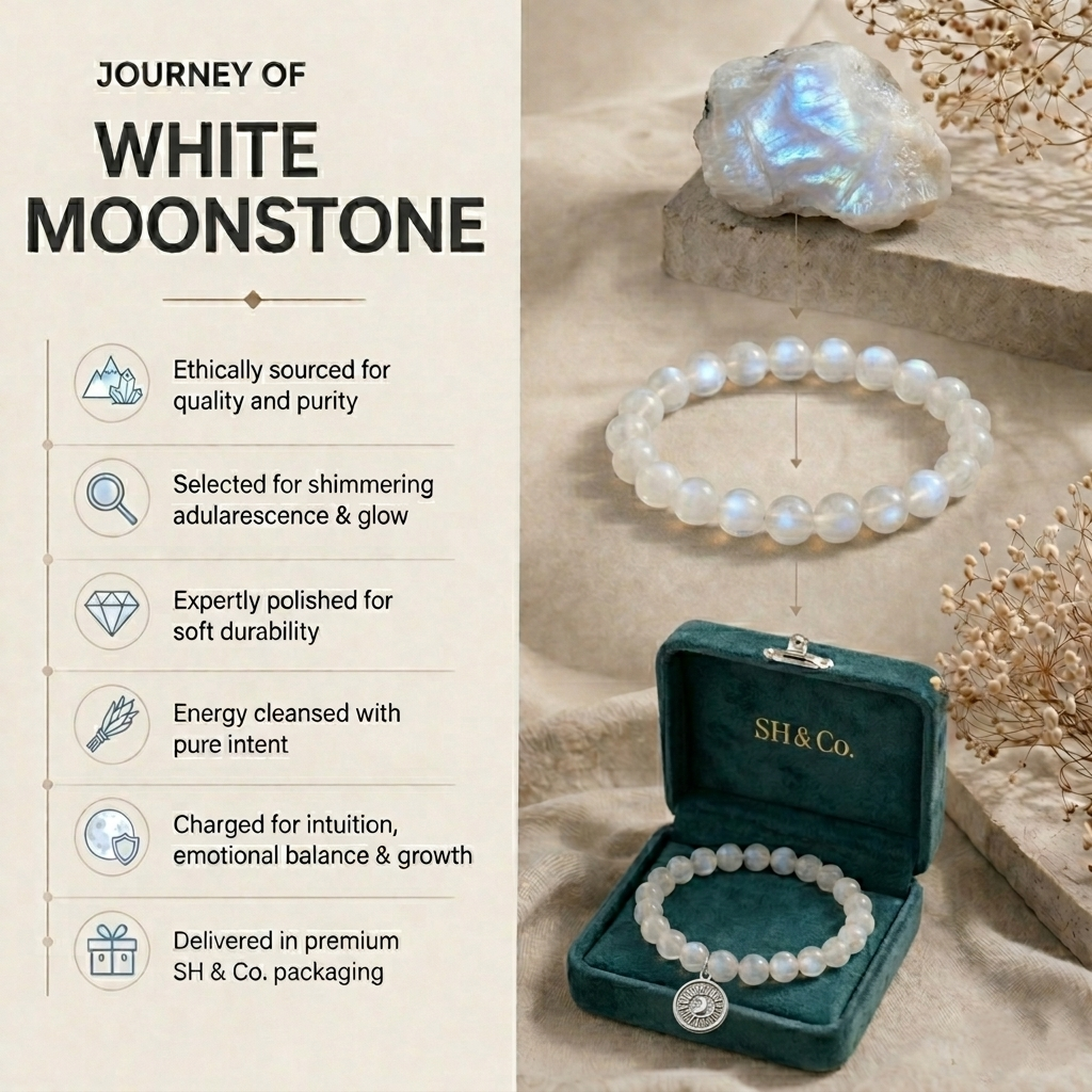 The Intuition Ritual- White Moonstone Bracelets