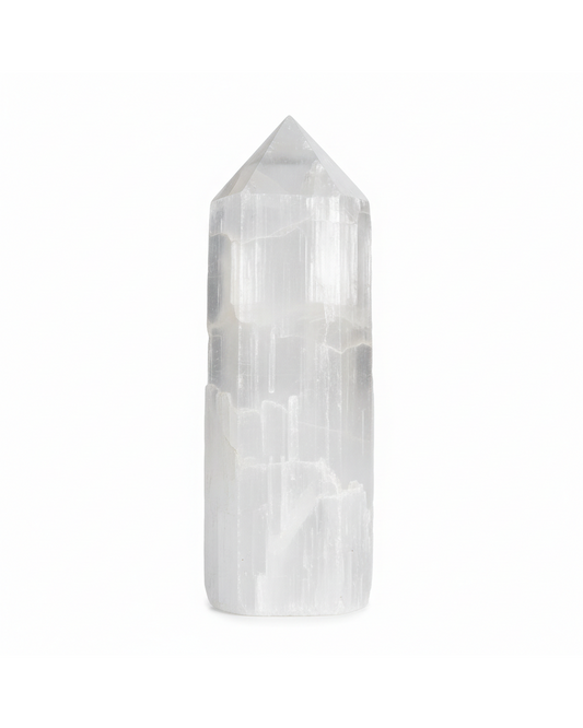 The Divine Cleanse Ritual- Selenite Polished Tower