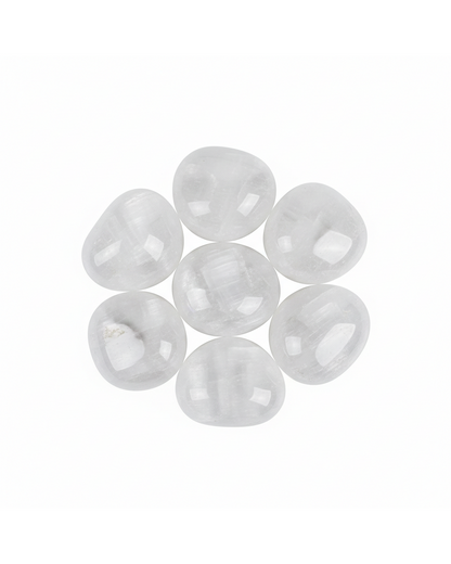 Selenite pocket stones