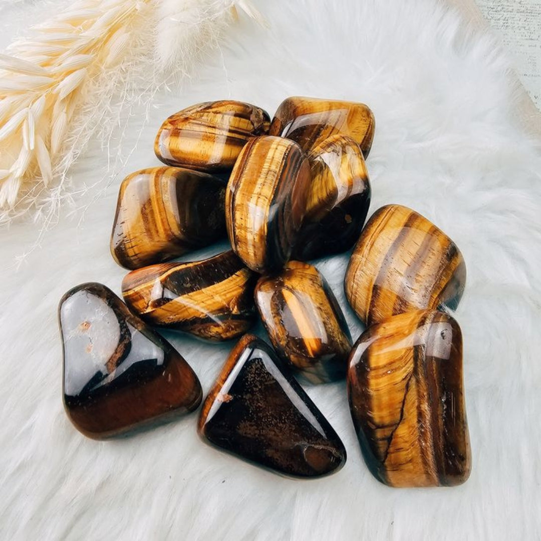 Tiger eye Tumble stones